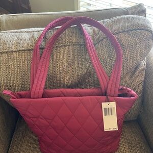 Vera Bradley Quilted Magenta Tote